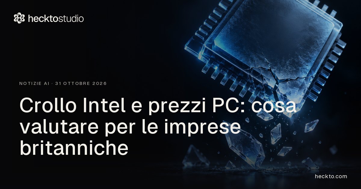 Crollo Intel e prezzi PC: domanda di componenti, costi delle attrezzature e una scelta d'acquisto concreta